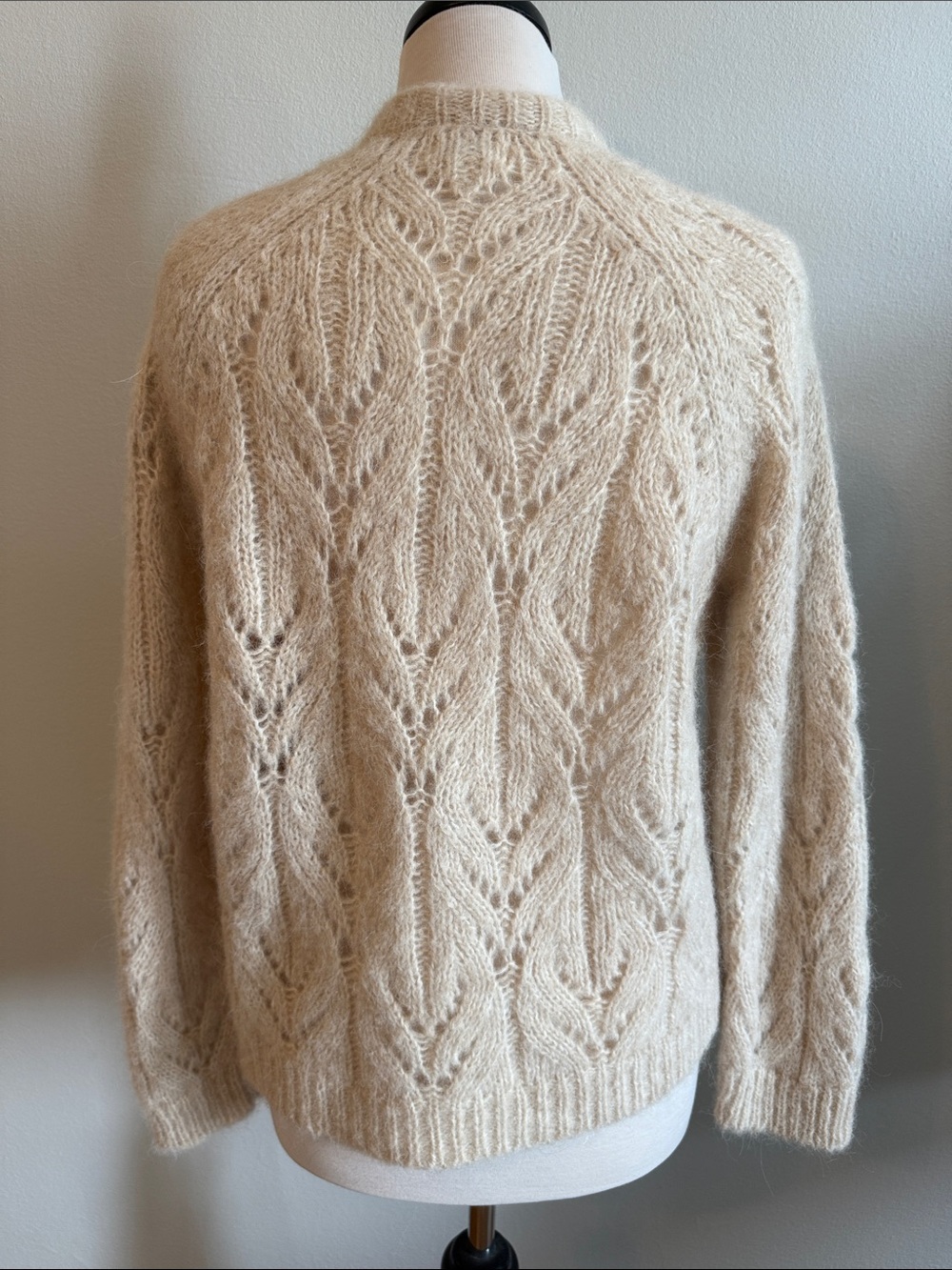 Hartford Cable Knit Alpaca Blend Cardigan - Picture 4 of 6